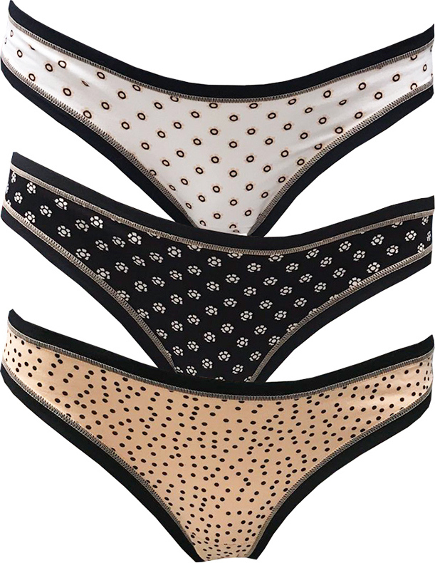 Set of 3 pieces Brazil Cotton With Cotonella Pattern Set of 3 pieces Brazil Cotton With Cotonella Pattern