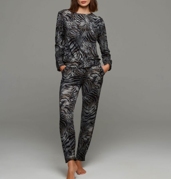 LIDA HOMEWEAR SET ANIMAL GREY