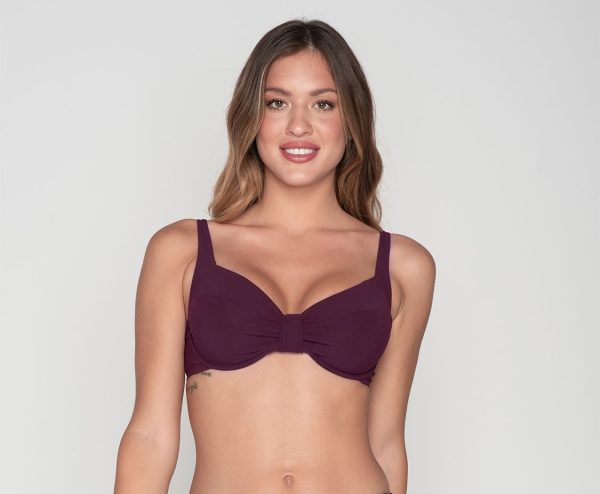 Luna Top Blue Sense D Cup Swimwear