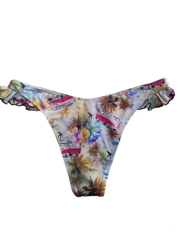 Lida Frill High Triangle Bikini Set & High Leg Monokini