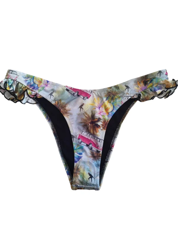 Lida Frill High Triangle Bikini Set & High Leg Monokini