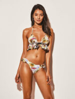 Lida Frill High Triangle Bikini Set & High Leg Monokini