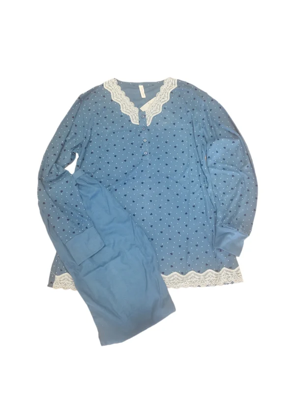 Women's Pajamas With Lace And Hearts