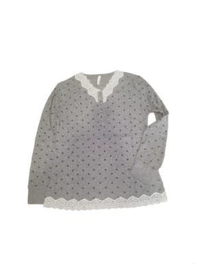 Women's Pajamas With Lace And Hearts