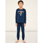Boy's pajamas name it-13199367-DARK SAPHIRE-organic cotton