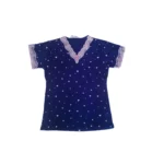 Women's Pajamas With Hearts In Blue Color