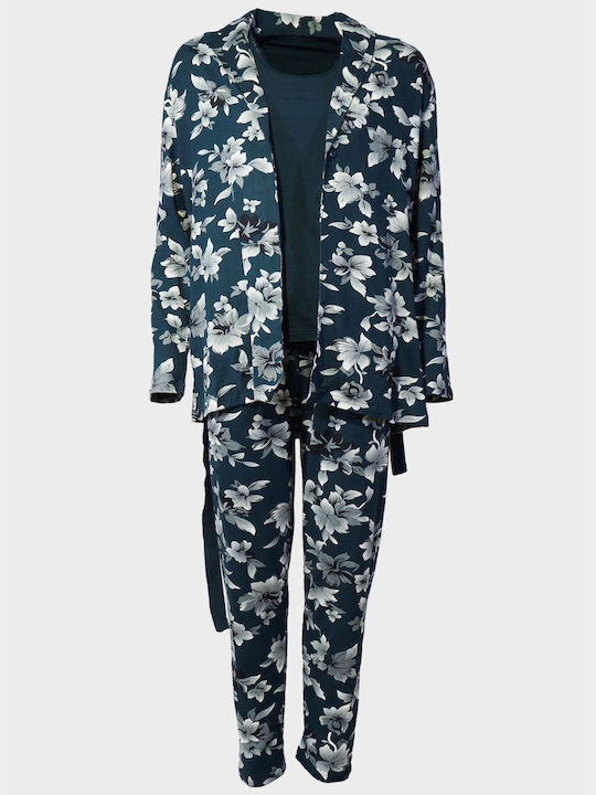 Set of 3 Women's Floral Pajamas